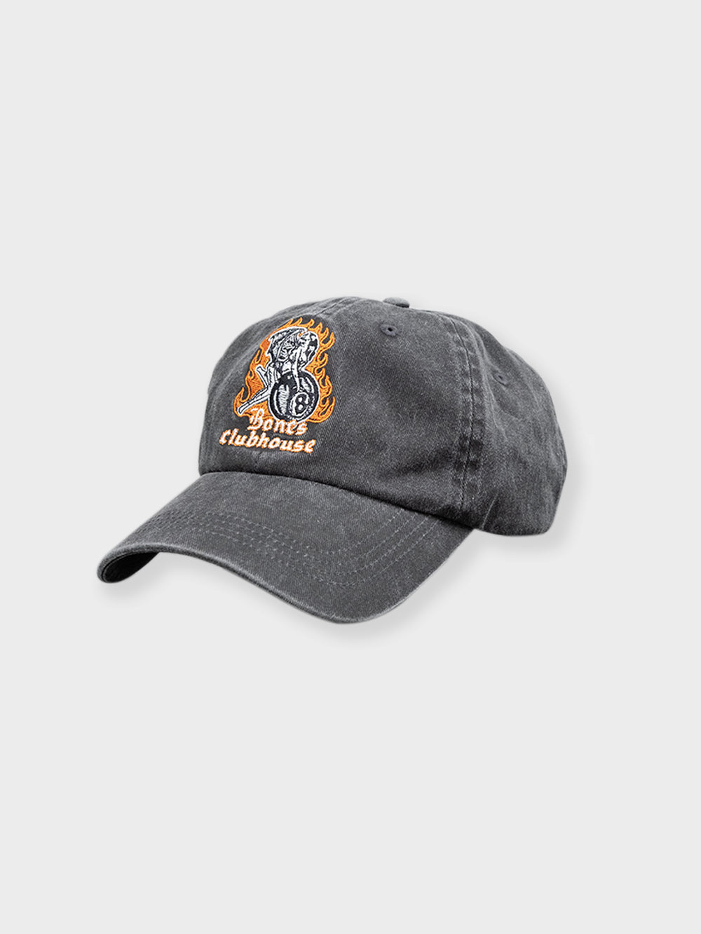 8 Ball Clubhouse Dad Cap - Washed Black