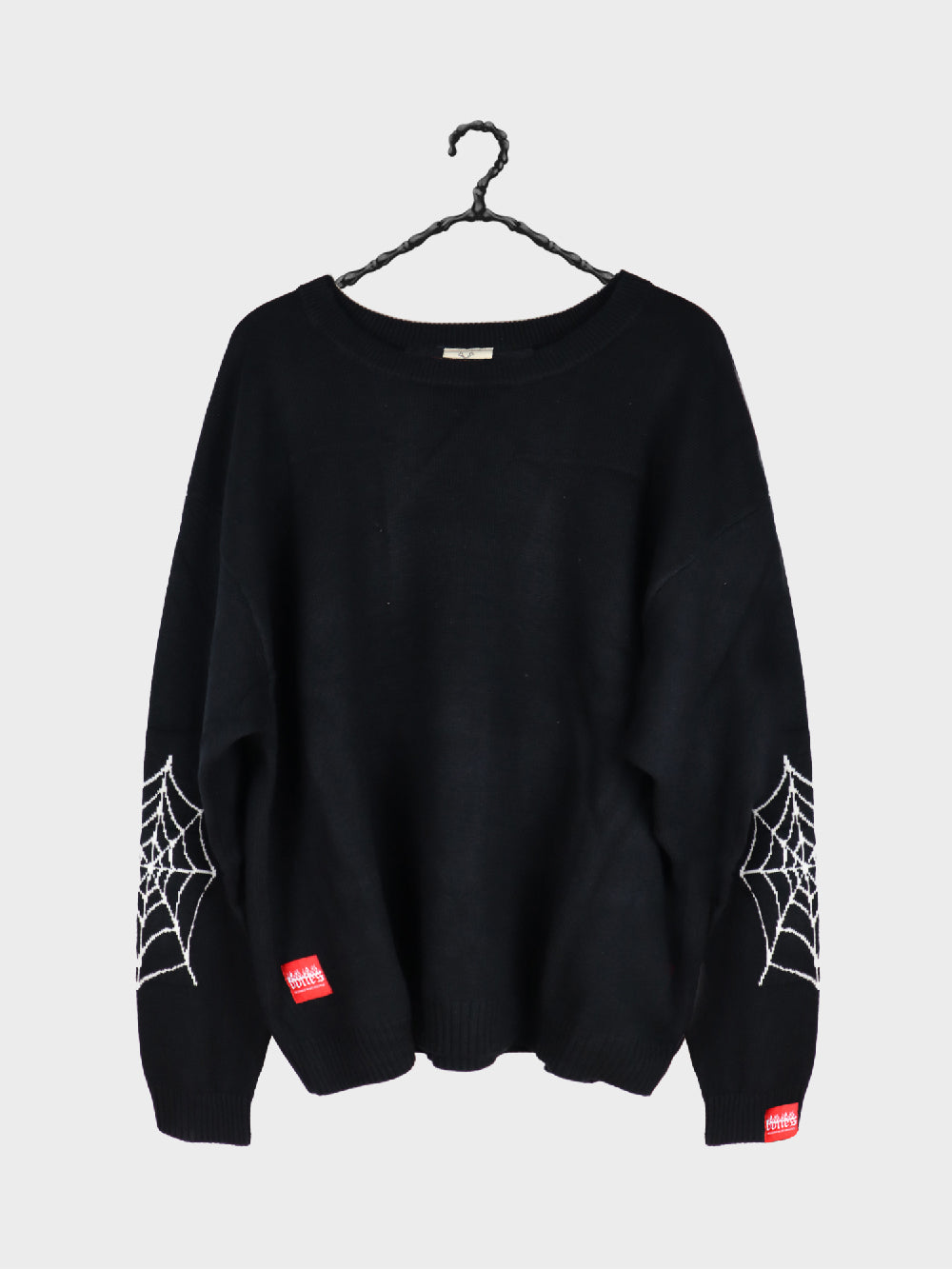 Bones Black Spider Knit